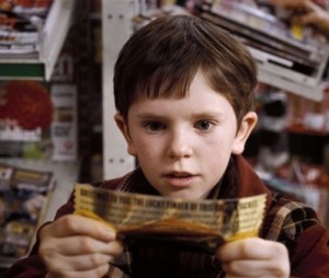 Charlie wins golden ticket